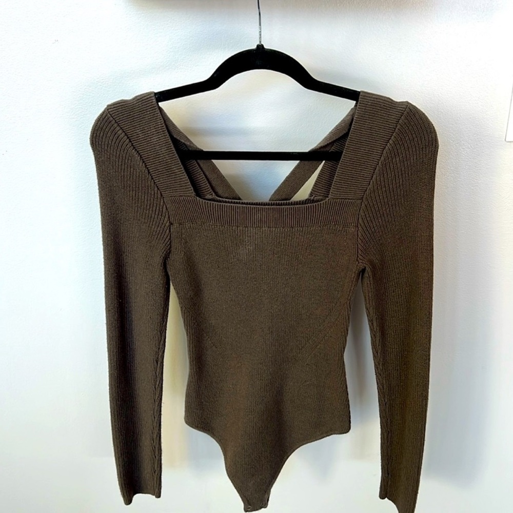 Abercrombie & Fitch Brown Crew Neck Sweater
